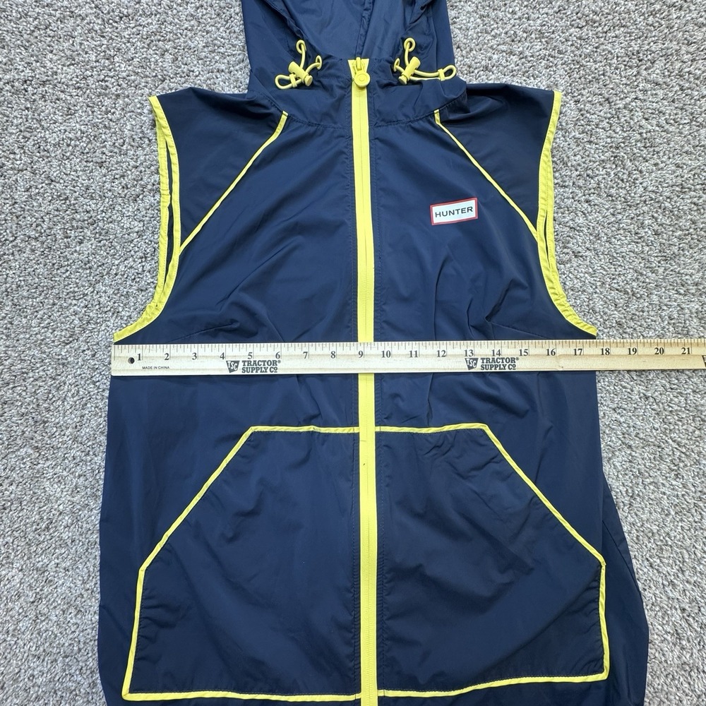 Hunter Sleeveless Hooded Full Zip Vest Nylon Jacket Womens XS - Picture 5 of 6